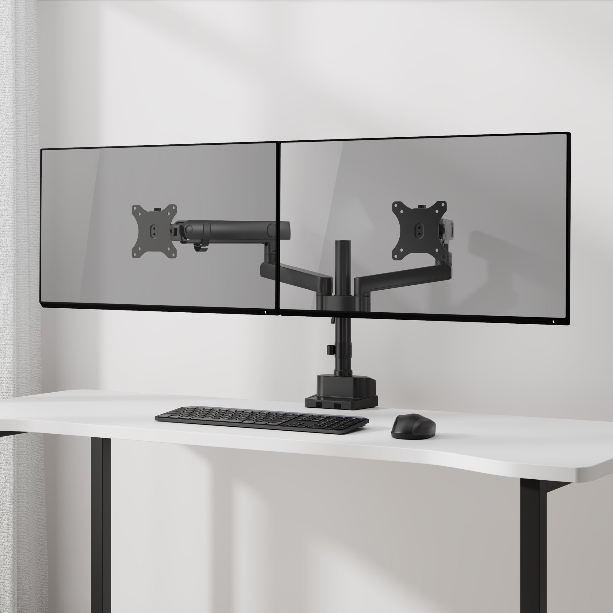 メカニカルスプリング式 デュアル液晶モニターアーム AS-MABM03D