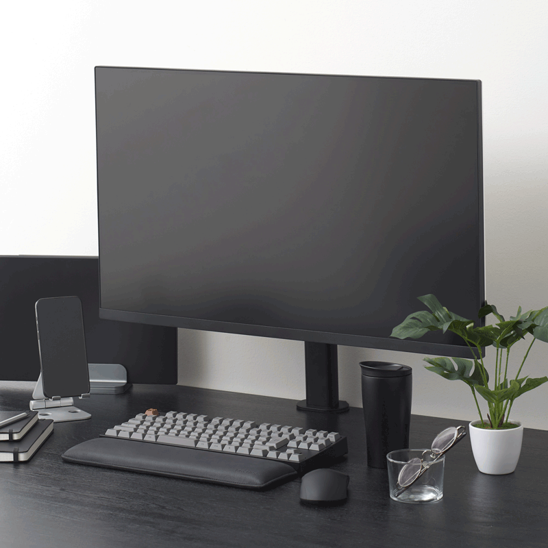 10段階調節 昇降液晶モニタースタンド AS-MABT05